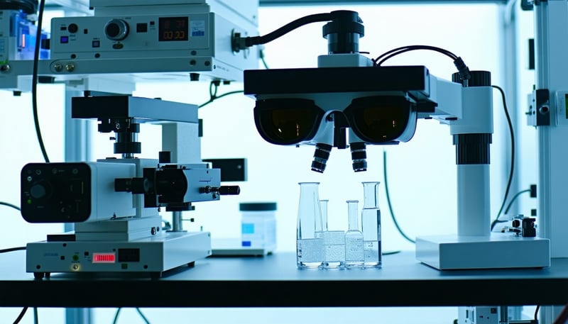 Laboratory equipment for human behavior research, including eye tracking and biosignal devices
